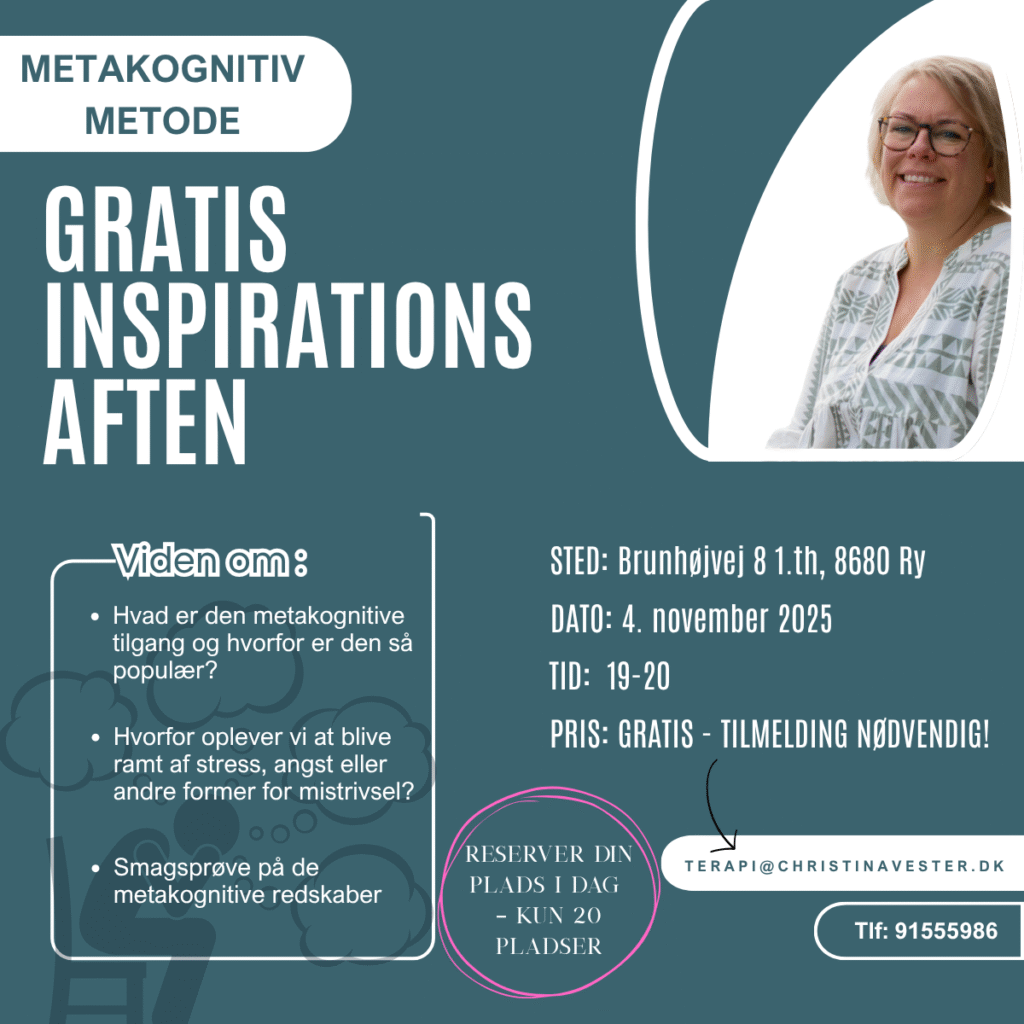 Teal And White Minimalist Stress Management Coaching Linkedln post 8 Metakognitiv terapeut Christina Vester Nielsen – MCT-I registreret terapeut i Ry nær Aarhus og Silkeborg. Tilbyder evidensbaseret behandling af angst, stress, depression, OCD og PTSD